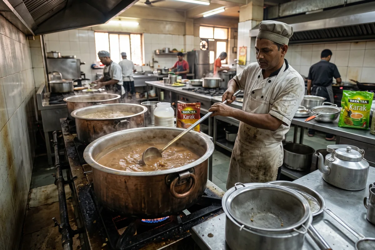 Traditional Karak Chai and Fresh Chilled Lassi